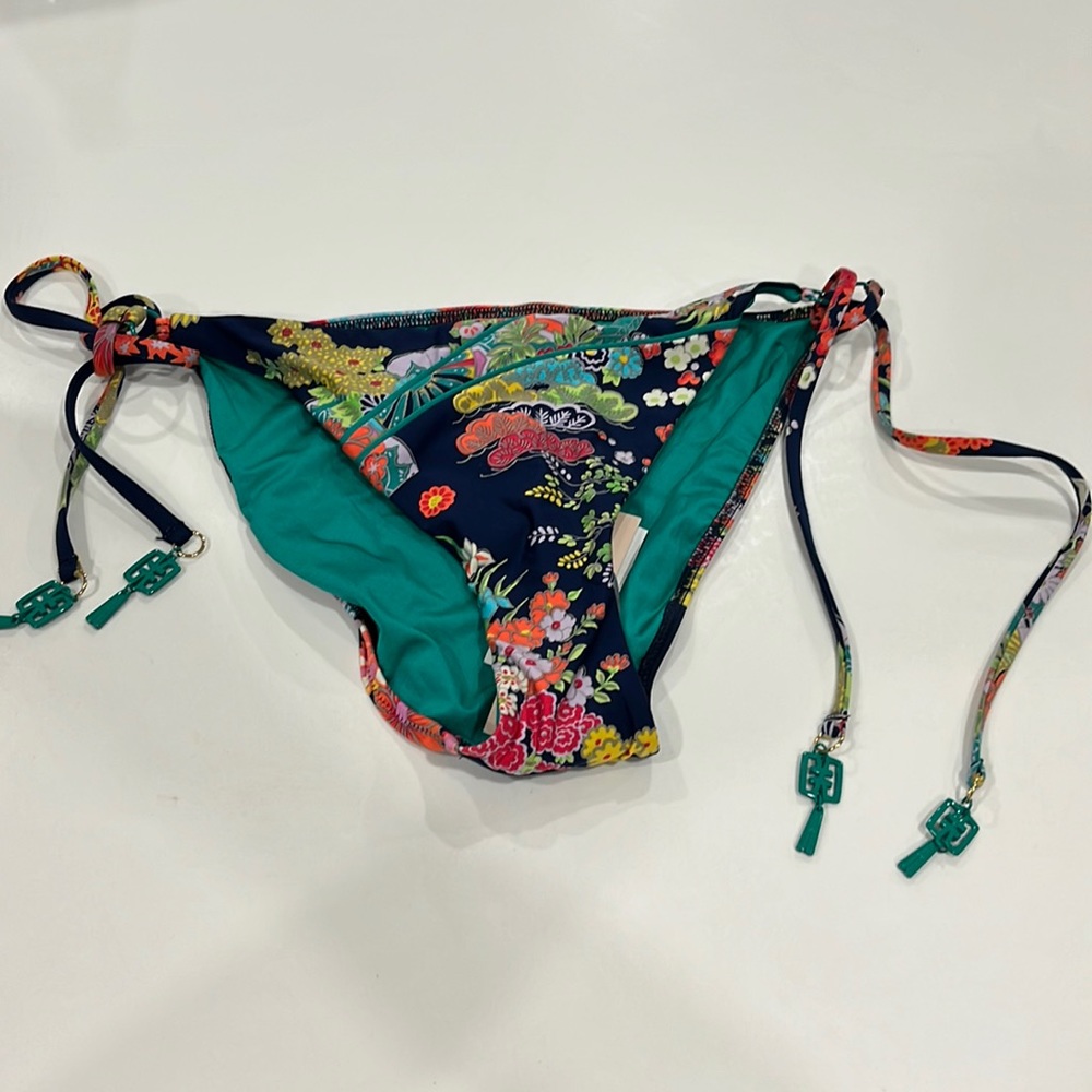 Nanette Lepore Floral Bikini Bottom - Size M - NWT